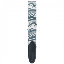 Guitar Strap Black Waves 1 - Sangle