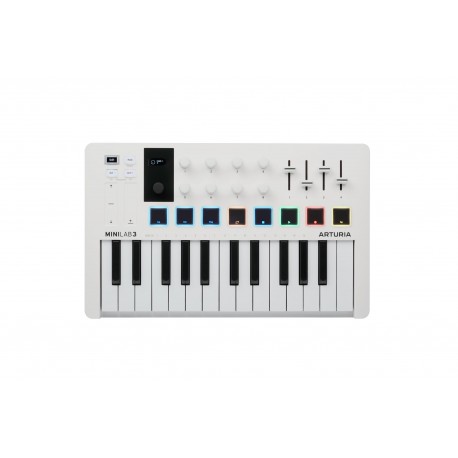 ARTURIA Minilab3 White - Clavier Controleur MIDI/USB