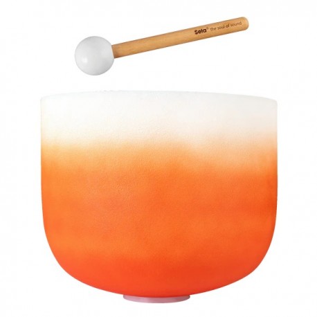 Bol Cristal 13" "Sacral" 432 Hz en Ré - Chakra (bas-entre) - Sela