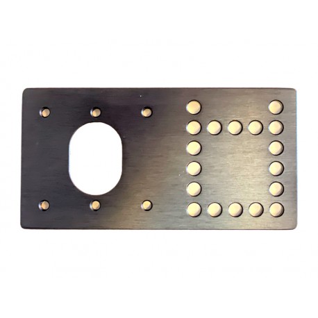 Plaque 18cm pour rosette Pearl BT-3 - Chariot Guggen