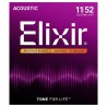 Cordes Acoustique Elixir Nanoweb 11-52 Custom Light - Guitare