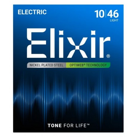 Cordes Electrique Elixir OPTIWEB 10-46 Light - Guitare