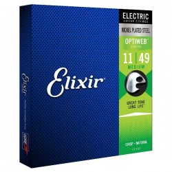 Cordes Electrique Elixir OPTIWEB 11-49 Medium - Guitare