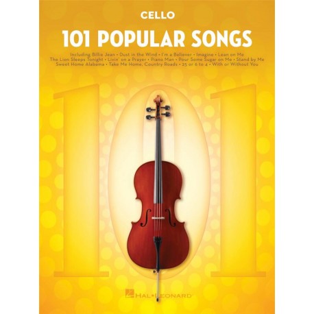 101 Popular Songs Cello - Violoncelle