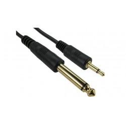 Cable Mini Jack MONO 3.5 -  jack 6.5 MONO - 2m