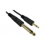 Cable Mini Jack MONO 3.5 -  jack 6.5 MONO - 2m