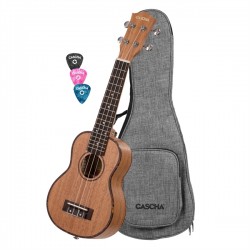 CASCHA Ukulele Gaucher Soprano Mahogany