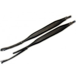 Bretelles Accordeon 6cm Cuir/Velours - 90cm  - mod. expo