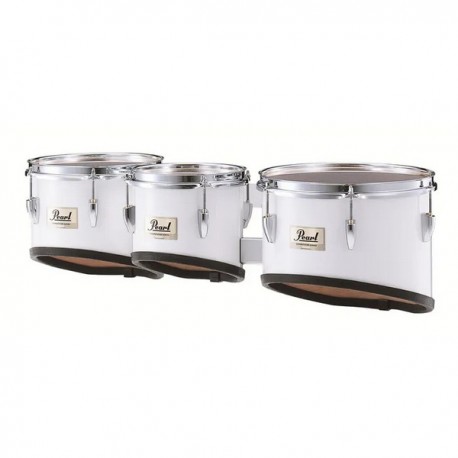 Tri-Toms Pearl CMT Tenor Drum Pure White - Marching