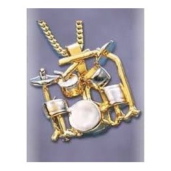 Pendentif - Batterie - doré