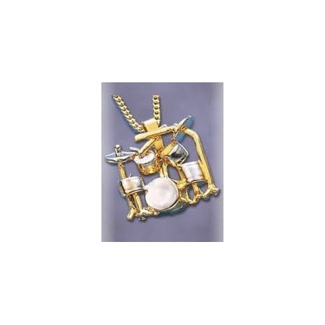 Pendentif - Batterie - doré