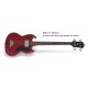 EPIPHONE SG EB-0 Cherry Junior - Guitare Basse