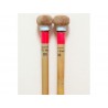Baguettes Timbales Dark Skin rouge - Hard - Cuir - Seungtae