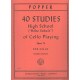 40 Studies - High School of Cello playing op 73 - Popper Davis