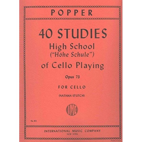 40 Studies - High School of Cello playing op 73 - Popper Davis