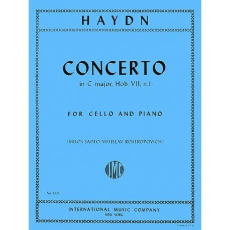 Haydn Concerto Cmajor Hob. VII (Rostropovich) - Cello + Piano