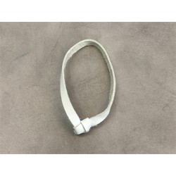 Queue / Attache cuir blanc pour baudrier - Tambour Balois