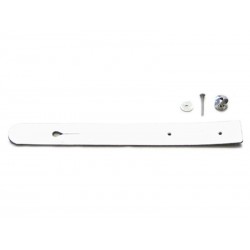Lanière / Fermeture / Attache blanc avec rivet - Tambour Balois