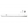 Lanière / Fermeture / Attache blanc avec rivet - Tambour Balois
