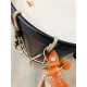 Lanière / Fermeture / Attache blanc avec rivet - Tambour Balois