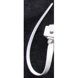 Queue / Attache cuir blanc pour baudrier - Tambour Balois