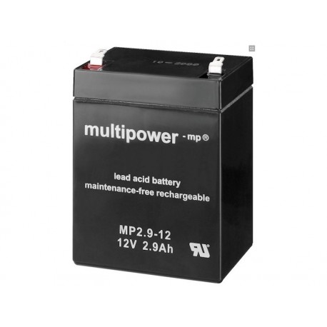 Accumulateur 12V/2.9Ah, 1.2kg 