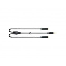 Adaptateur Y Mini-Jack Stéréo 3.5mm - Double - 30cm