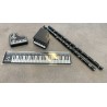 set crayons, taille-crayon, règle et gomme