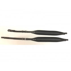 Bretelles Accordéon 7,5cm - Cuir/Velours