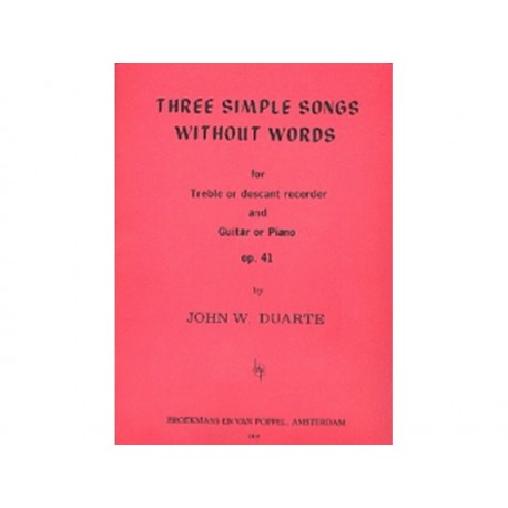 Three simple songs - John W. Duarte
