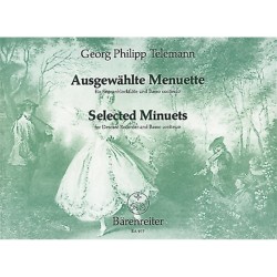 Ausgewählte Menuette - Telemann - flûte soprano / piano