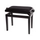 Tabouret Piano Deluxe Noir Mat + Velours Noir