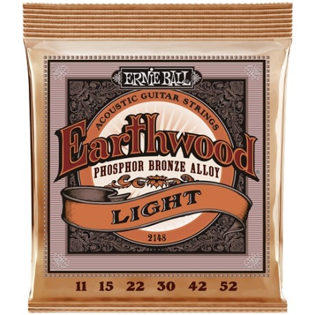 Cordes Acoustique ERNIE BALL Earthwood Phosphor Bronze - Light 11-52