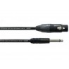 Câble micro XLR Femelle / Jack  2.5m
