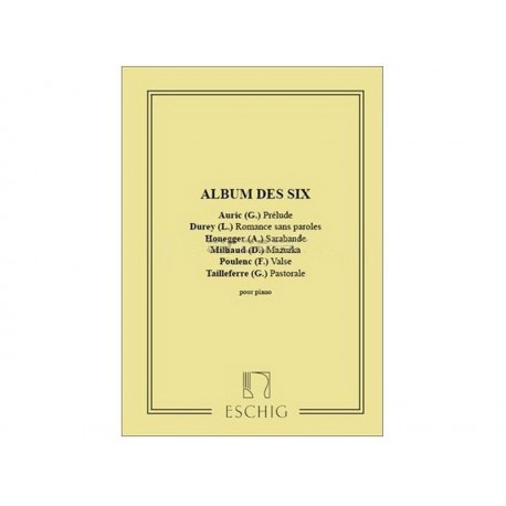 Album des Six - eschig - piano