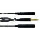 Adaptateur Y Jack Stéréo 6.3mm - Double - 30cm
