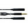 Adaptateur Y Jack Stéréo 6.3mm - Double - 30cm