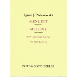 Menuett & Melodie - Violon/Piano