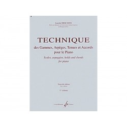 Technique des Gammes Arpèges - Piano - Descaves - Vol.1