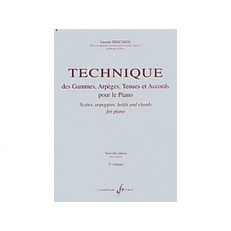 Technique des Gammes Arpèges - Piano - Descaves - Vol.1