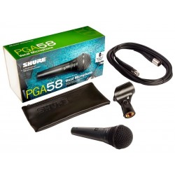 SHURE PGA 58 Micro+ cable XLR-XLR