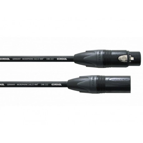 Câble XLR-XLR, 10m Cordial/Neutrik