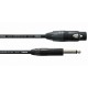 Câble micro XLR Femelle / Jack  10m