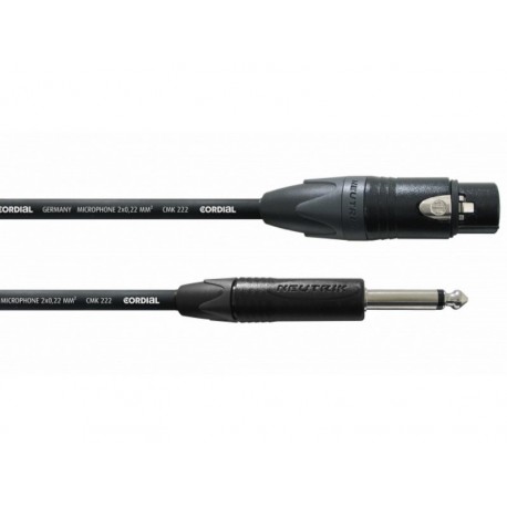 Câble micro XLR Femelle / Jack  10m