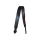 Sangle en cuir pour guitare - Vintage, noir
