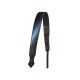 Sangle en cuir + rembourrage - Vintage, noir