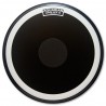 Aquarian 24" Super Kick III Black Coated w/dot - PeauGrosse-caisse