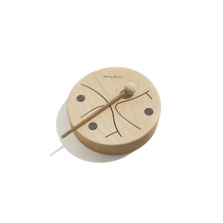 Tambour 3 tons en bois diam 24cm