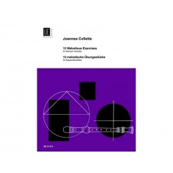12 melodische Übungsstücke - Flûte Soprano - Collette Joannes