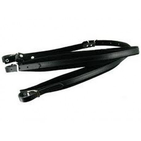Bretelles Accordéon 4cm Junior Cuir/Velours